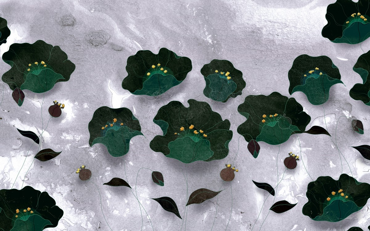 Малахитовые пионы